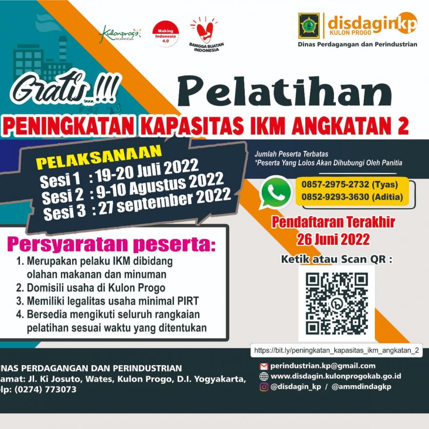 Pelatihan Peningkatan Kapasitas IKM Angkatan 2